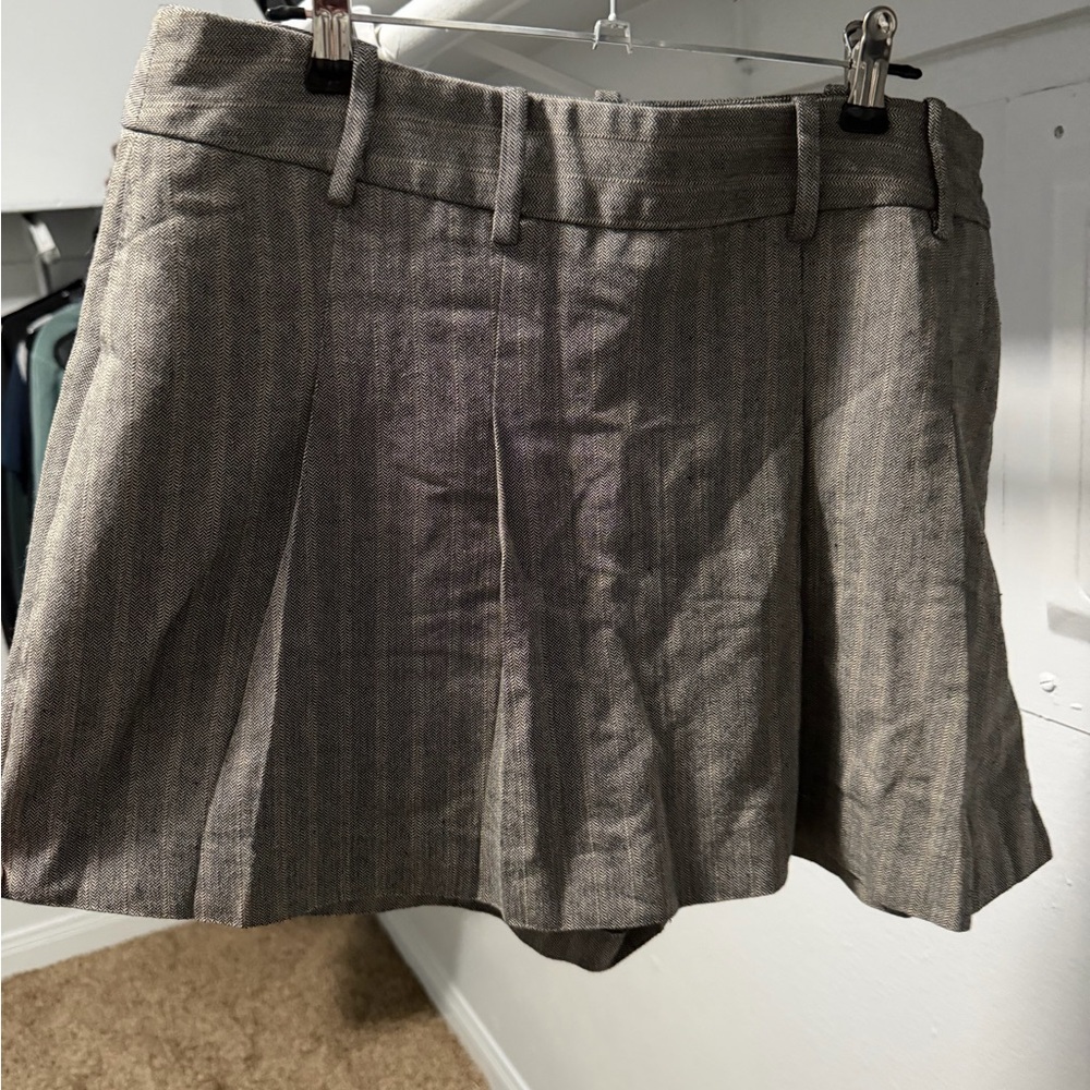 Zara Herringbone Pattern Skirt